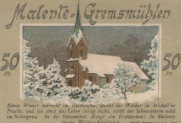 50 PFENNIG 1921 Stadt MALENTE-GREMSMÜHLEN Oldenburg DEUTSCHLAND Notgeld #PD436 - [11] Emisiones Locales