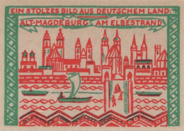 50 PFENNIG 1921 Stadt MAGDEBURG Saxony UNC DEUTSCHLAND Notgeld Banknote #PH930 - [11] Emisiones Locales