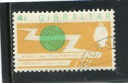 GIBRALTAR - 1965  4d  ITU  FINE USED - Gibilterra