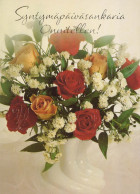 FLOWERS Vintage Postcard CPSM #PAS607.GB - Blumen