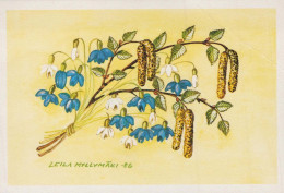 FLOWERS Vintage Postcard CPSM #PAR041.GB - Blumen