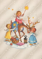 ANGEL CHRISTMAS Holidays Vintage Postcard CPSM #PAH846.GB - Angels