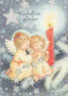 ANGEL CHRISTMAS Holidays Vintage Postcard CPSM #PAH352.GB - Angeles