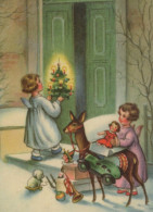 ANGEL CHRISTMAS Holidays Vintage Postcard CPSMPF #PAG721.GB - Engel