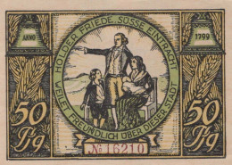50 PFENNIG 1922 Stadt RUDOLSTADT Thuringia UNC DEUTSCHLAND Notgeld #PH807 - [11] Local Banknote Issues