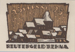 50 PFENNIG 1922 Stadt REHNA Mecklenburg-Schwerin UNC DEUTSCHLAND Notgeld #PI554 - Lokale Ausgaben