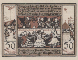 50 PFENNIG 1922 Stadt QUEDLINBURG Saxony UNC DEUTSCHLAND Notgeld Banknote #PB830 - [11] Local Banknote Issues