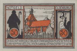 50 PFENNIG 1922 Stadt OLDENBURG IN HOLSTEIN Schleswig-Holstein DEUTSCHLAND #PF845 - [11] Local Banknote Issues