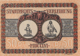 50 PFENNIG 1922 Stadt LoRRACH Baden UNC DEUTSCHLAND Notgeld Banknote #PC487 - [11] Local Banknote Issues