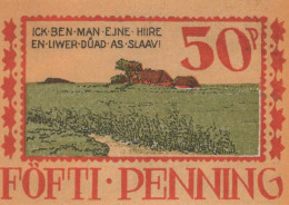 50 PFENNIG 1922 Stadt LANGENHORN IN NORDFRIESLAND UNC DEUTSCHLAND #PB989 - [11] Lokale Uitgaven