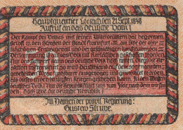 50 PFENNIG 1922 Stadt LoRRACH Baden UNC DEUTSCHLAND Notgeld Banknote #PC483 - [11] Local Banknote Issues