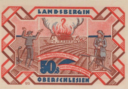 50 PFENNIG 1922 Stadt LANDSBERG OBERSCHLESIEN UNC DEUTSCHLAND #PB931 - [11] Emissions Locales