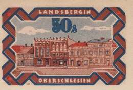 50 PFENNIG 1922 Stadt LANDSBERG OBERSCHLESIEN UNC DEUTSCHLAND #PB929 - [11] Lokale Uitgaven