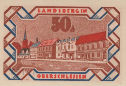 50 PFENNIG 1922 Stadt LANDSBERG OBERSCHLESIEN UNC DEUTSCHLAND #PB927 - [11] Lokale Uitgaven