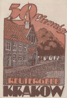 50 PFENNIG 1922 Stadt KRAKOW AM SEE Mecklenburg-Schwerin UNC DEUTSCHLAND #PI640 - [11] Emissions Locales