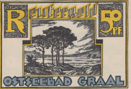 50 PFENNIG 1922 Stadt GRAAL Mecklenburg-Schwerin UNC DEUTSCHLAND Notgeld #PI863 - [11] Local Banknote Issues