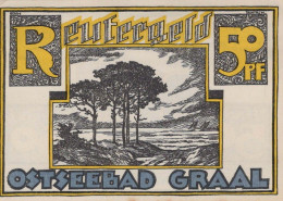 50 PFENNIG 1922 Stadt GRAAL Mecklenburg-Schwerin UNC DEUTSCHLAND Notgeld #PH277 - [11] Local Banknote Issues