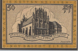 50 PFENNIG 1922 Stadt FRANKFURT AN DER ODER Brandenburg UNC DEUTSCHLAND #PA587 - [11] Local Banknote Issues
