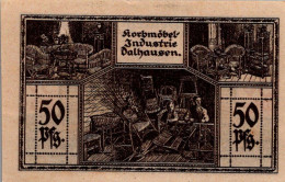 50 PFENNIG 1922 Stadt DALHAUSEN Westphalia UNC DEUTSCHLAND Notgeld #PA419 - Lokale Ausgaben
