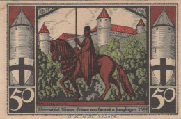 50 PFENNIG 1922 Stadt BÜTOW Pomerania UNC DEUTSCHLAND Notgeld Banknote #PI467 - [11] Emisiones Locales