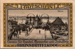 50 PFENNIG 1922 Stadt BRUNSBÜTTELKOOG Schleswig-Holstein UNC DEUTSCHLAND #PA325 - [11] Emissioni Locali