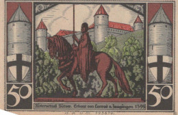 50 PFENNIG 1922 Stadt BÜTOW Pomerania DEUTSCHLAND Notgeld Banknote #PF584 - [11] Emisiones Locales