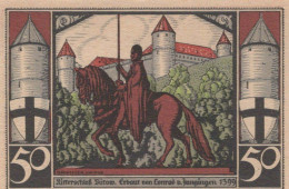 50 PFENNIG 1922 Stadt BÜTOW Pomerania UNC DEUTSCHLAND Notgeld Banknote #PC879 - [11] Local Banknote Issues