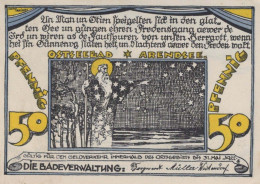 50 PFENNIG 1922 ARENDSEE AN DER OSTSEE Mecklenburg-Schwerin DEUTSCHLAND #PJ112 - [11] Local Banknote Issues