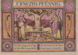 50 PFENNIG 1921 Stadt ZELLA-MEHLIS Thuringia UNC DEUTSCHLAND Notgeld #PJ063 - [11] Local Banknote Issues