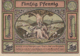 50 PFENNIG 1921 Stadt ZELLA-MEHLIS Thuringia UNC DEUTSCHLAND Notgeld #PH615 - [11] Local Banknote Issues
