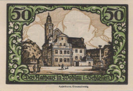 50 PFENNIG 1921 Stadt WOHLAU Niedrigeren Silesia UNC DEUTSCHLAND Notgeld #PH645 - [11] Emisiones Locales