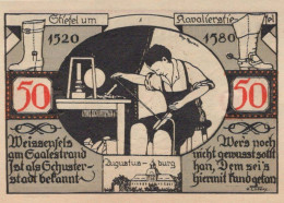 50 PFENNIG 1921 Stadt WEISSENFELS Saxony UNC DEUTSCHLAND Notgeld Banknote #PI009 - [11] Lokale Uitgaven