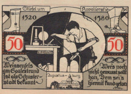 50 PFENNIG 1921 Stadt WEISSENFELS Saxony UNC DEUTSCHLAND Notgeld Banknote #PH999 - [11] Lokale Uitgaven