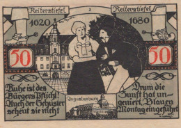 50 PFENNIG 1921 Stadt WEISSENFELS Saxony DEUTSCHLAND Notgeld Banknote #PF933 - [11] Lokale Uitgaven