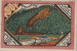 50 PFENNIG 1921 Stadt Wartha DEUTSCHLAND Notgeld Papiergeld Banknote #PG054 - [11] Emisiones Locales