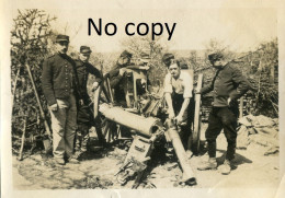 PHOTO FRANCAISE - CANON DE 75 AYANT ECLATE A GEZONCOURT PRES DU BOIS LE PRETRE - GRISCOURT MEURTHE ET MOSELLE 1914 1918 - War, Military