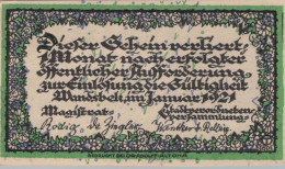 50 PFENNIG 1921 Stadt WANDSBEK Schleswig-Holstein DEUTSCHLAND Notgeld #PG163 - [11] Emissions Locales