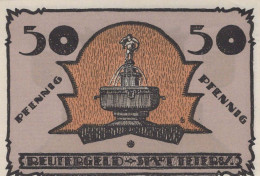 50 PFENNIG 1921 Stadt TETEROW Mecklenburg-Schwerin UNC DEUTSCHLAND #PJ062 - [11] Local Banknote Issues