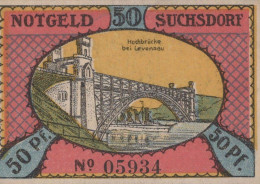 50 PFENNIG 1921 Stadt SUCHSDORF Schleswig-Holstein DEUTSCHLAND Notgeld #PF990 - [11] Local Banknote Issues