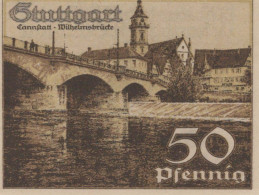 50 PFENNIG 1921 Stadt STUTTGART Württemberg UNC DEUTSCHLAND Notgeld #PC439 - [11] Emissioni Locali
