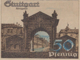 50 PFENNIG 1921 Stadt STUTTGART Württemberg UNC DEUTSCHLAND Notgeld #PC433 - [11] Emisiones Locales