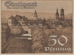 50 PFENNIG 1921 Stadt STUTTGART Württemberg UNC DEUTSCHLAND Notgeld #PC425 - [11] Emisiones Locales