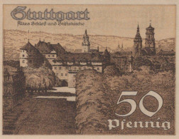 50 PFENNIG 1921 Stadt STUTTGART Württemberg UNC DEUTSCHLAND Notgeld #PC417 - [11] Emissioni Locali