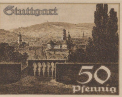 50 PFENNIG 1921 Stadt STUTTGART Württemberg UNC DEUTSCHLAND Notgeld #PC415 - [11] Emisiones Locales