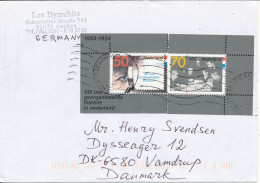 Netherlands Cover With Mini Sheet Sent To Denmark 1984 - Storia Postale