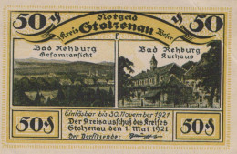 50 PFENNIG 1921 Stadt STOLZENAU Hanover DEUTSCHLAND Notgeld Banknote #PJ086 - [11] Lokale Uitgaven