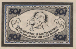 50 PFENNIG 1921 Stadt STOLZENAU Hanover DEUTSCHLAND Notgeld Banknote #PG235 - [11] Emissioni Locali