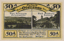 50 PFENNIG 1921 Stadt STOLZENAU Hanover DEUTSCHLAND Notgeld Banknote #PG211 - [11] Emisiones Locales