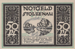 50 PFENNIG 1921 Stadt STOLZENAU Hanover DEUTSCHLAND Notgeld Banknote #PG209 - [11] Emissions Locales