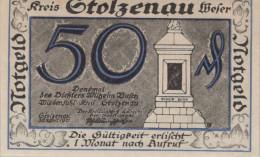 50 PFENNIG 1921 Stadt STOLZENAU Hanover DEUTSCHLAND Notgeld Banknote #PG177 - [11] Lokale Uitgaven